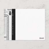 Plumpe-plug Briefkaart (Achterkant)