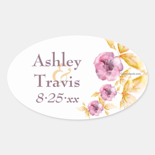 Plumrose Waterverf Stickers (Voorkant)