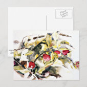 Plums, beroemd schilderij van Charles Demuth, Briefkaart (Voorkant / Achterkant)