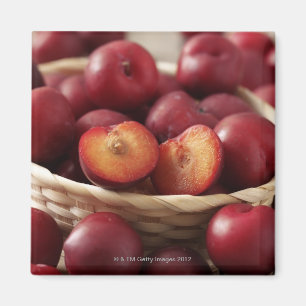 Plums in mand magneet
