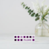 PLUMS (moskeesvierkanten) Mini Visitekaartje (Staand voorkant)