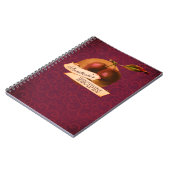 Plums Retro Fruit Old School Notitieboek (Linkerzijde)