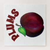 Plums Ripe Summer Paars Plum Fruit Decor Legpuzzel (Verticaal)