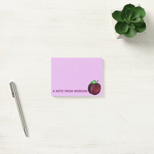 Plums Ripe Summer Paars Plum Fruit Illustration Post-it® Notes (Kantoor)