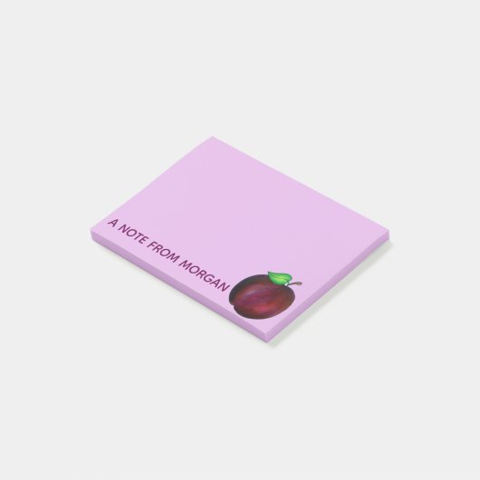 Plums Ripe Summer Paars Plum Fruit Illustration Post-it® Notes (Schuin)
