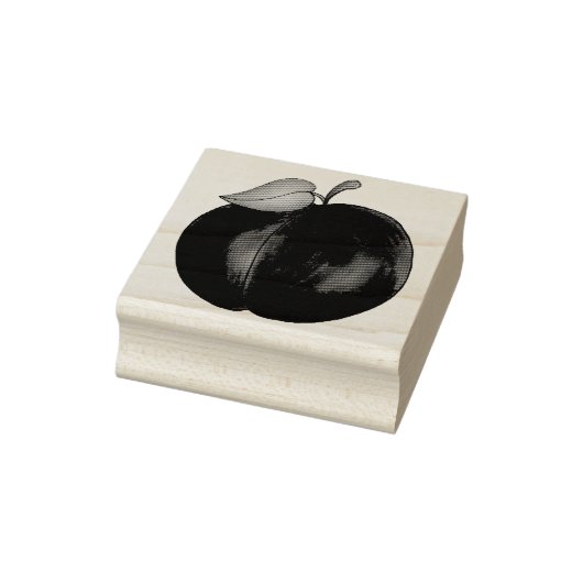 Plums Ripe Summer Paars Plum Fruit Illustration Rubberstempel (Stempel)