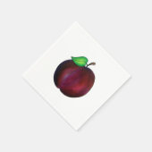 Plums Ripe Summer Paars Plum Fruit Illustration Servet (Hoek)