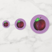 Plums Ripe Summer Paars Plum Fruit Print Confetti (Achterkanten)