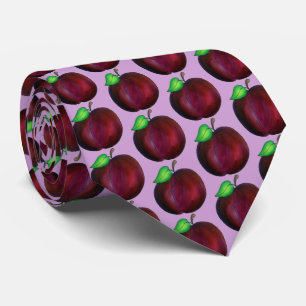 Plums Ripe Summer Paars Plum Fruit Print Stropdas