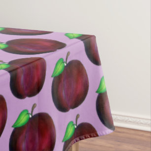 Plums Ripe Summer Paars Plum Fruit Print Tafelkleed