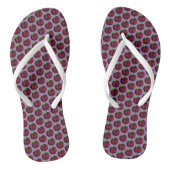Plums Ripe Summer Paars Plum Fruit Print Teenslippers (Voetbed)