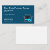 Plumservices Unieke template voor visitekaartjes (Voorkant / Achterkant)