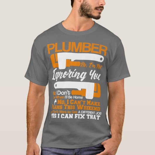 Plumveeftijd Nee Ja, ik kan die stekker herstellen T-shirt (Voorkant)