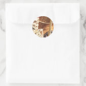 Plunderfeest. Ronde Sticker (Tas)
