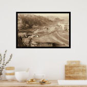 Plunge Bath & Evan's Residence Hot Springs SD 1891 Poster (Keuken)