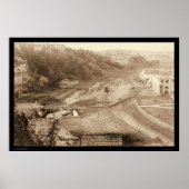 Plunge Bath & Evan's Residence Hot Springs SD 1891 Poster (Voorkant)