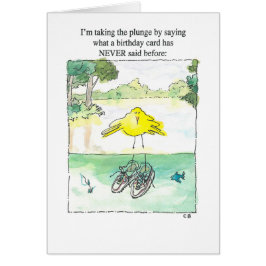 "Plunge" Birthday Kaart