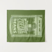 Plunger koffie pop art food verpakking illustratie wandkleed (Voorkant (horizontaal))