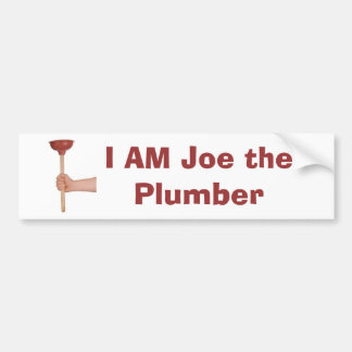 plunjer, IK Ben Joe de Loodgieter Bumpersticker