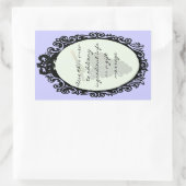 Plunk fles terug (zelfgemaakte wijn label) rechthoekige sticker (Tas)