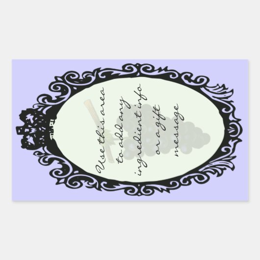 Plunk fles terug (zelfgemaakte wijn label) rechthoekige sticker (Voorkant)