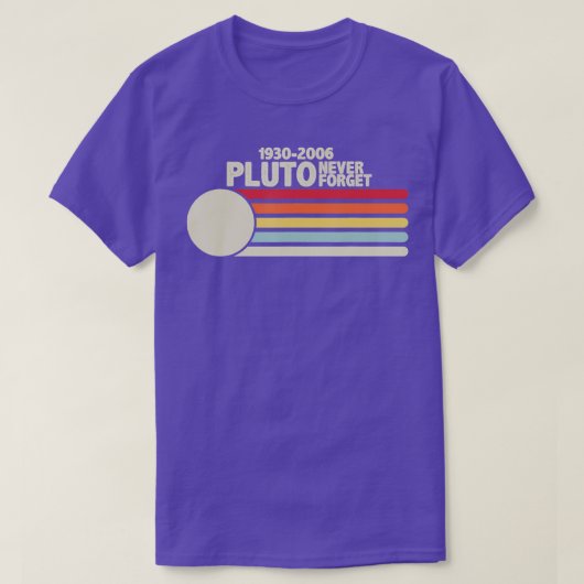 PLUO NEVER FORGE Retro Style Funny Space Science V T-shirt (Design voorkant)
