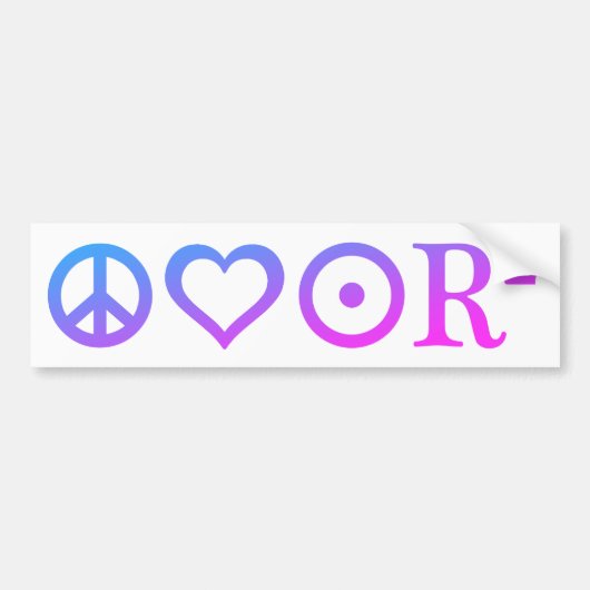 PLUR BUMPERSTICKER (Voorkant)