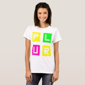Plur Neon Edc Edm Music House Electro T-shirt (Voorkant volledig)