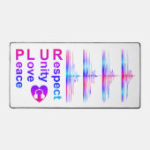 PLUR (Peace Love Unity Respect) Bureaumat (Voorkant)