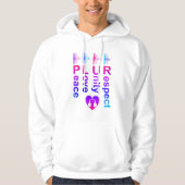 PLUR (Peace Love Unity Respect) Hoodie (Voorkant)