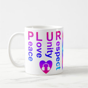 PLUR (Peace Love Unity Respect) Koffiemok