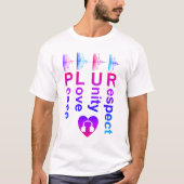PLUR (Peace Love Unity Respect) T-shirt (Voorkant)