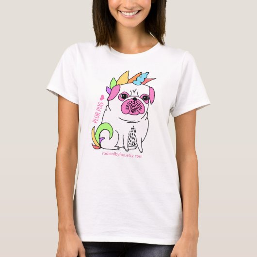 Plur Pug T-shirt (Voorkant)
