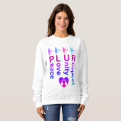 PLUR (Vrede Liefde Eenheid Respect) Trui (Voorkant volledig)