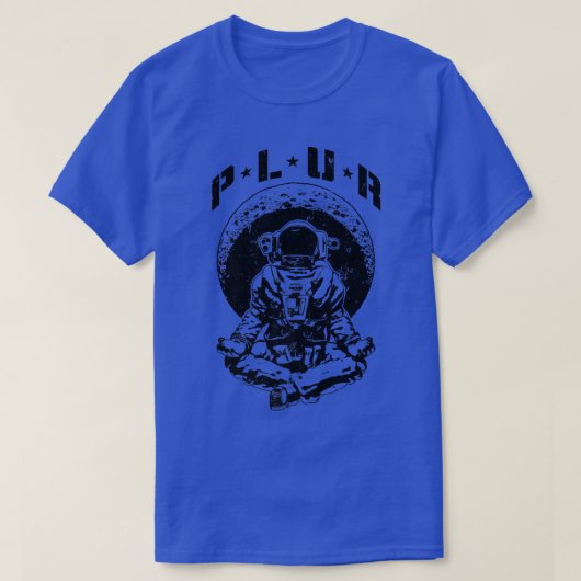 PLUR Vredesliefdeseenheid Respect Techno Rave EDM T-shirt (Design voorkant)