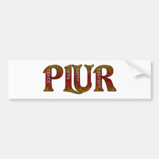 PLUR (Vuur) Bumpersticker