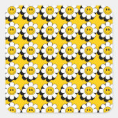 Plural Smiley Face Flower Sticker (Voorkant)