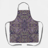 Plurple Plum Damask Abstract Schort (Voorkant)