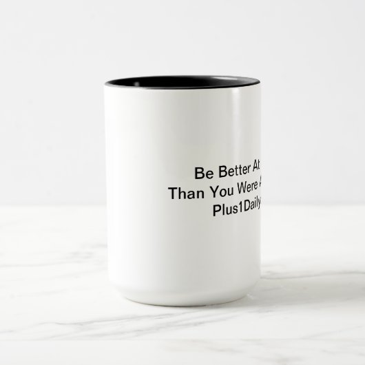 Plus 1 Dagelijkse Mok (Midden)