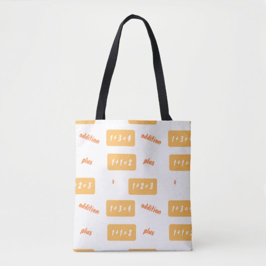 Plus één leren tote bag (Voorkant)