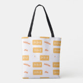 Plus één leren tote bag (Achterkant)