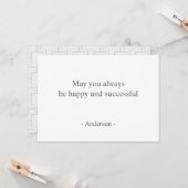 Plus Embossed Surface Pattern Wenskaart Kaart (Voorkant / Achterkant in situ)