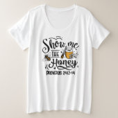 Plus-formaat Basic T-Shirt (Design voorkant)