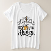 Plus-formaat Basic T-Shirt (Design voorkant)