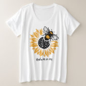 Plus-formaat Basic T-Shirt (Design voorkant)