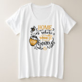 Plus-formaat Basic T-Shirt (Design voorkant)