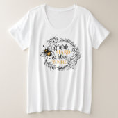 Plus-formaat Basic T-Shirt (Design voorkant)