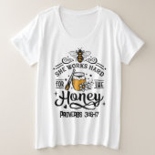 Plus-formaat Basic T-Shirt (Design voorkant)