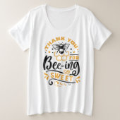 Plus-formaat Basic T-Shirt (Design voorkant)