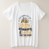 Plus-formaat Basic T-Shirt (Design voorkant)